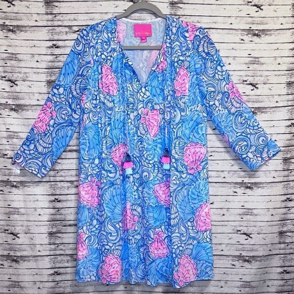 Lilly Pulitzer Marilina Tunic Dress Raising Shell - Picture 9 of 10
